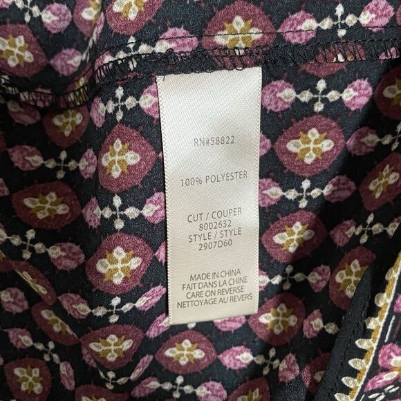 Max Studio Tiered Midi Dress M Terracotta V-neck Smocked Waist Bohemian Cottage - Picture 8 of 8